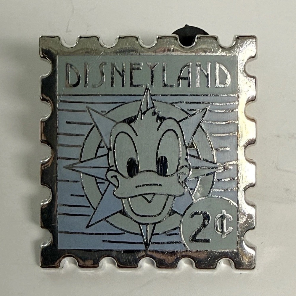 Disneyland Resort Donald Duck Stamp Pin 2 Cent Disney Hidden Mickey 2008